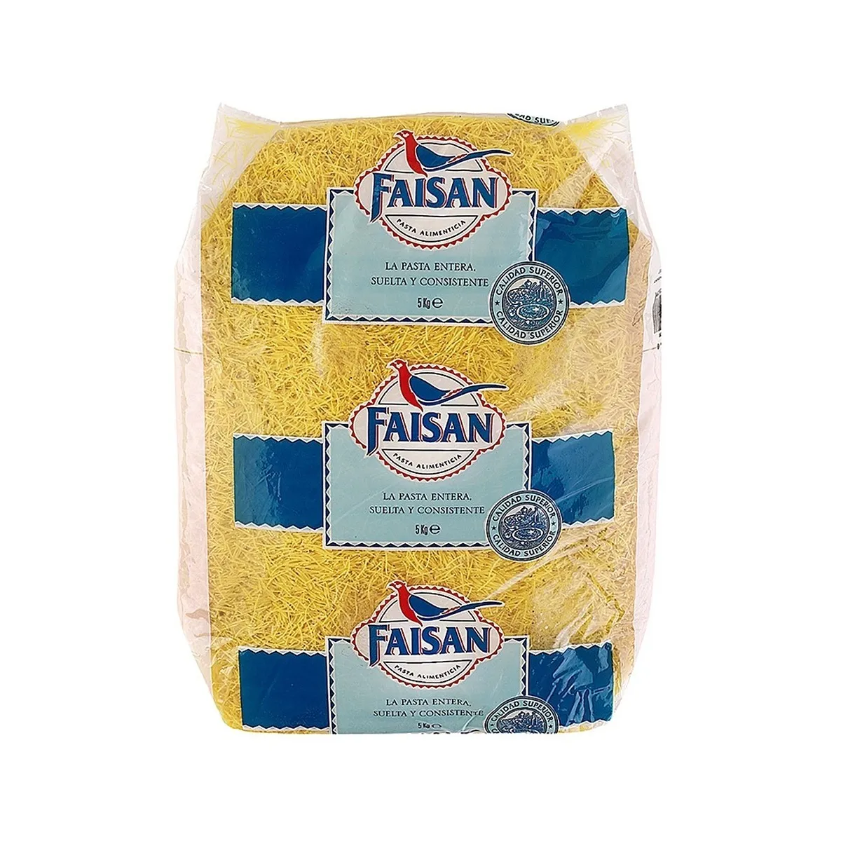 FIDEOS FAISAN GORDOS 5 KG BOLSA