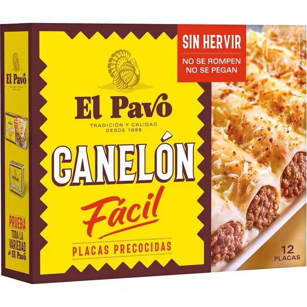CANELONES EL PAVO INSTAN 12 PLACAS