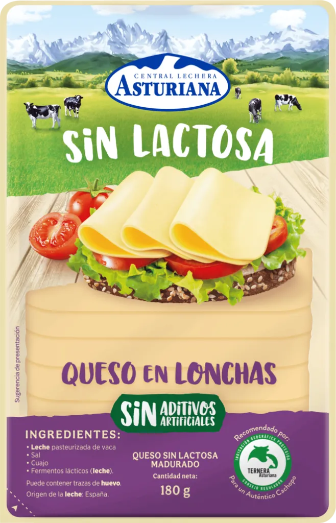 QUESO LONCHAS S/LACTOSA 120 GR ASTURI