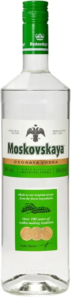 VODKA MOSKOVSKAYA 70 CL TRIPLE DESTILLED
