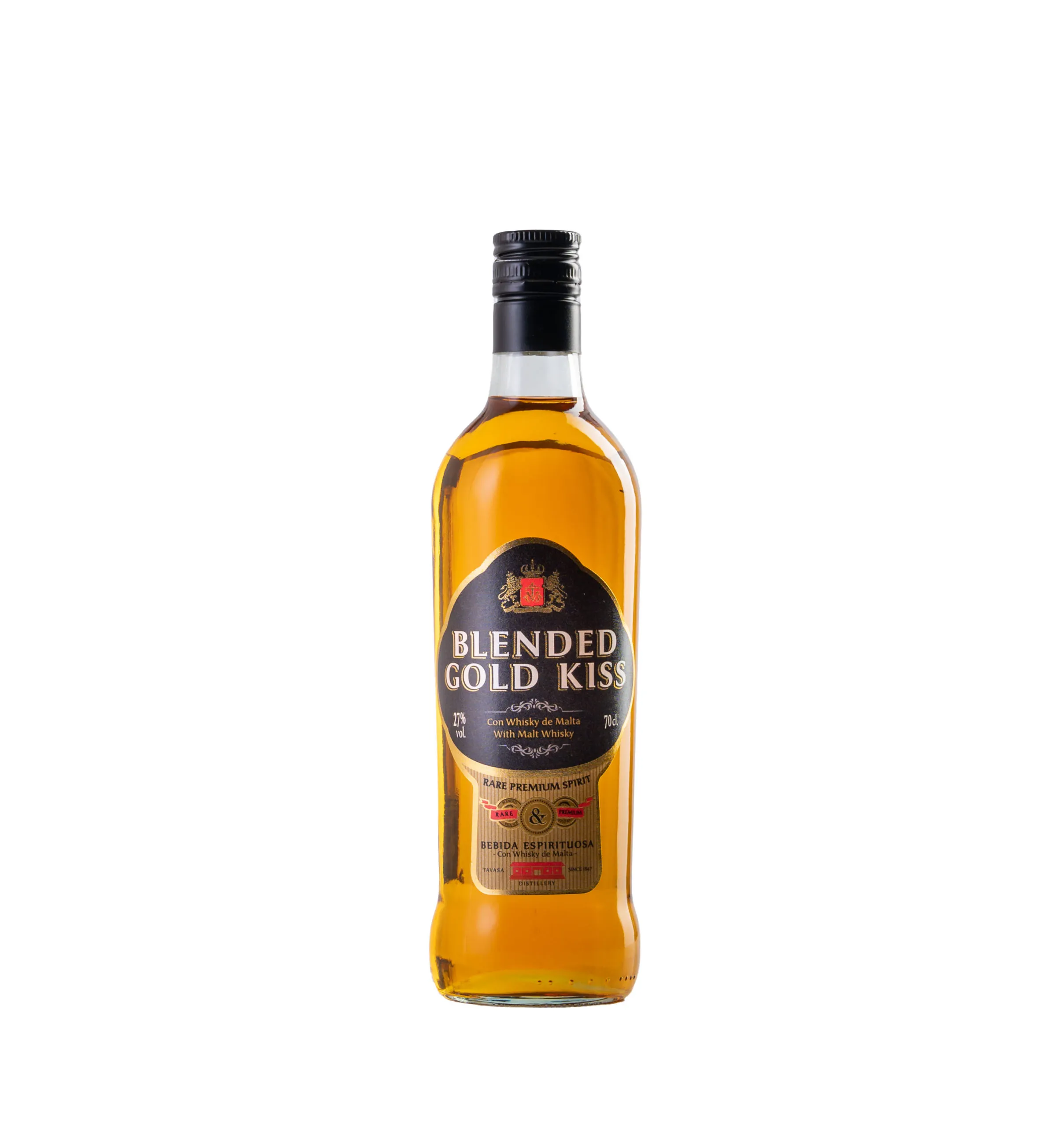 WHISKY BLENDED GOLD KISS 27º 1 LITRO