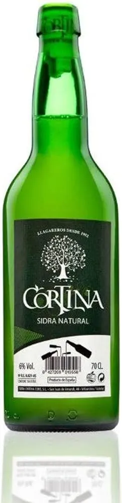 SIDRA CORTINA 70CL RETORNABLE 12 UND