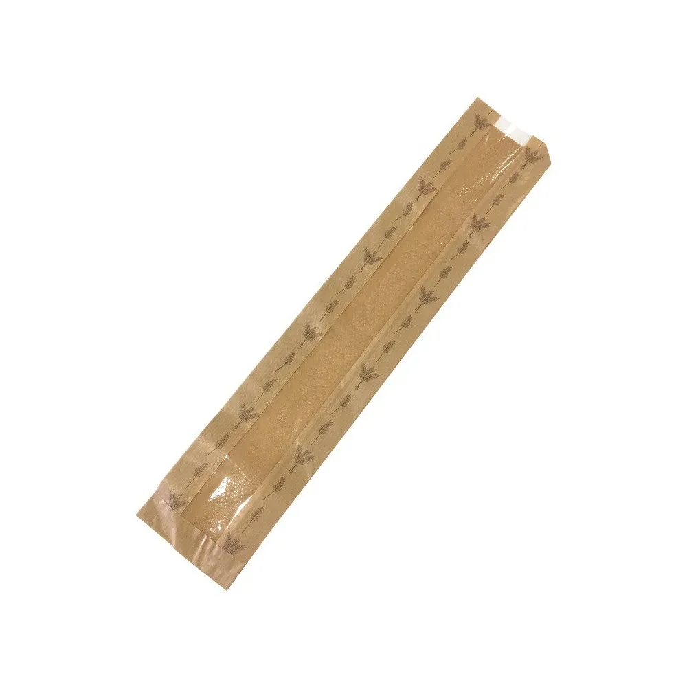 B PAPEL PAN KRAFT 11+5X55 VENTANA 1000 U