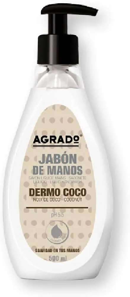 AGRADO JABON MANOS DERMO COCO 500 ML.