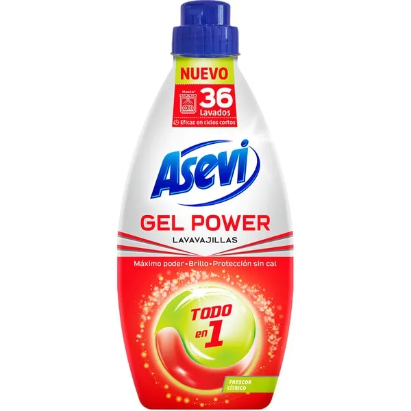 ASEVI LAVAVAJILLAS GEL POWER 720ML.