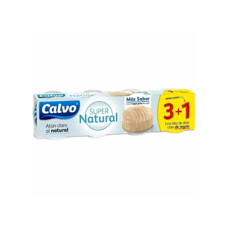 CALVO ATUN SUPERNATURAL 65 GR PACK 3+1