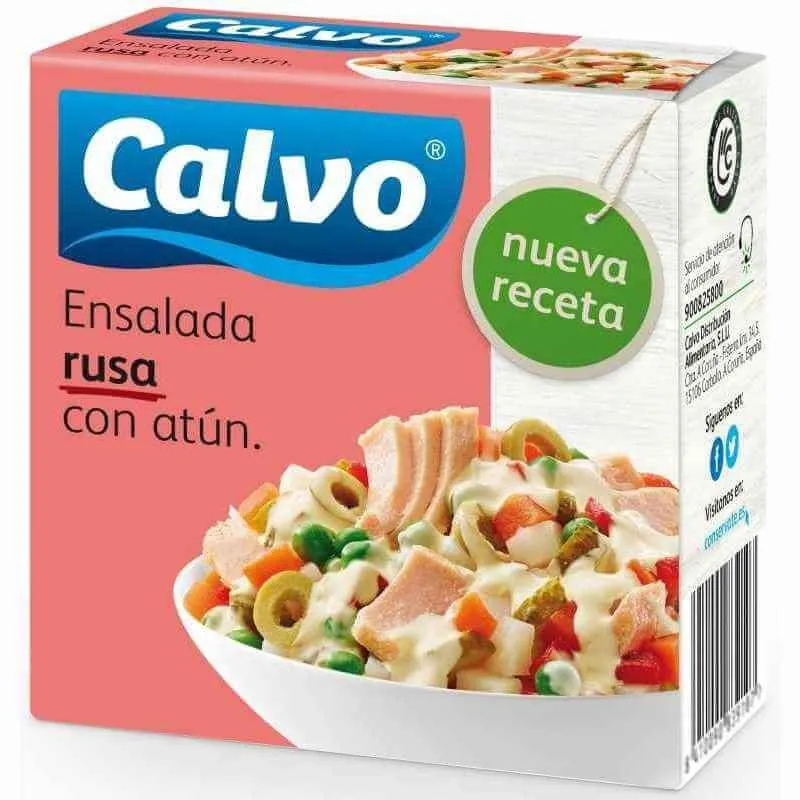 CALVO ENSALADA RUSA CON ATUN LATA 150 GR