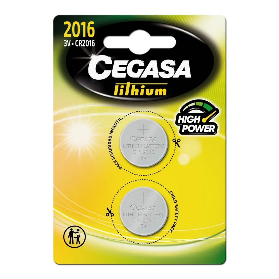 CEGASA PILA LITIO BOTON CR2016 3V- BL2