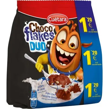 CHOCO FLAKES DUO 120GR. 1.20 EURO