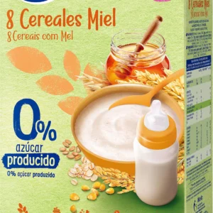 HERO BABY PAPILLA 8 CEREALES-MIEL 340 GR