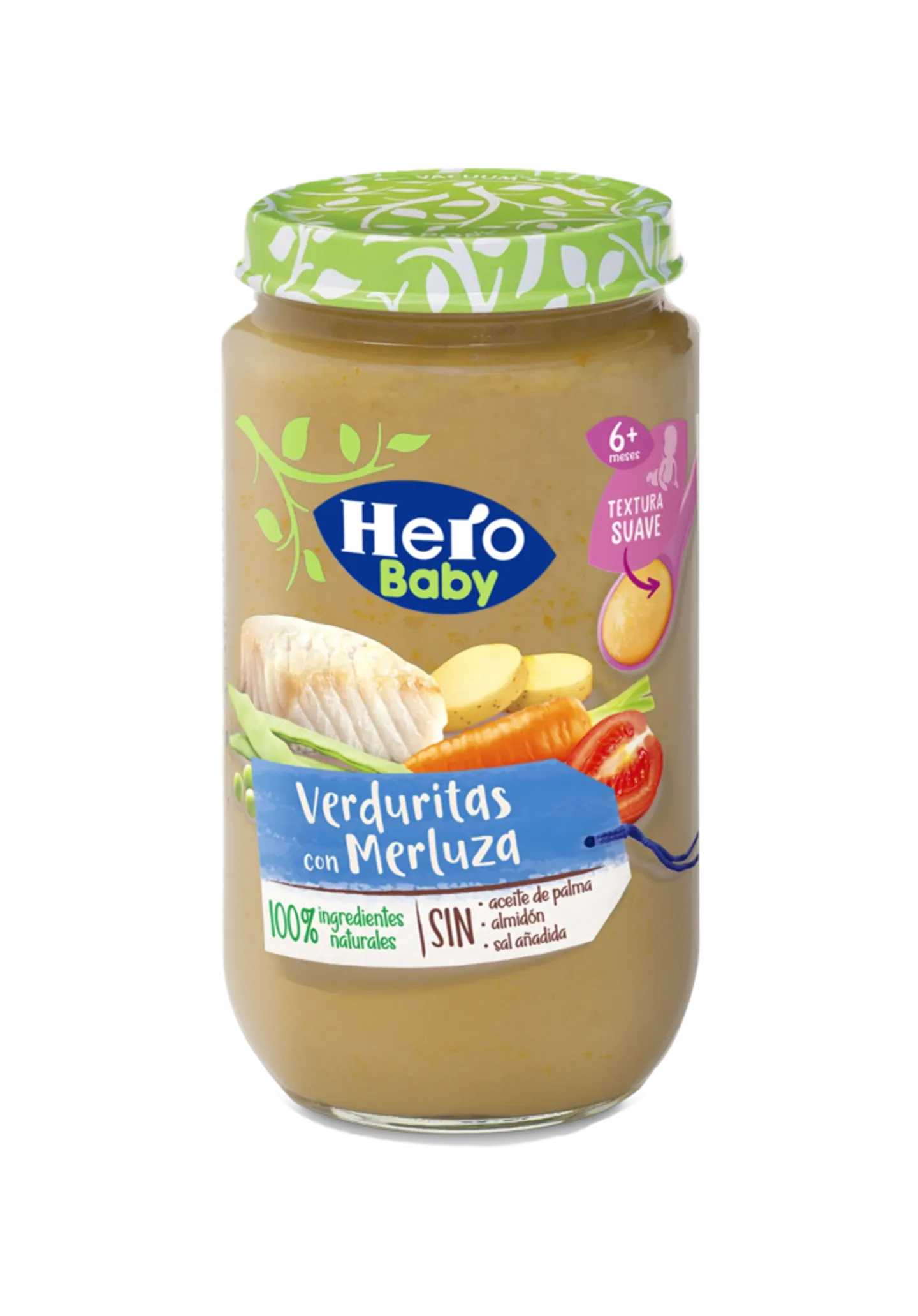 HERO VERDURITAS CON MERLUZA 235GR