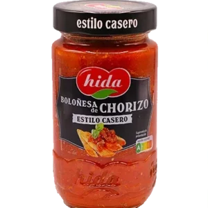HIDA BOLOÑESA DE CHORIZO 350 GR.