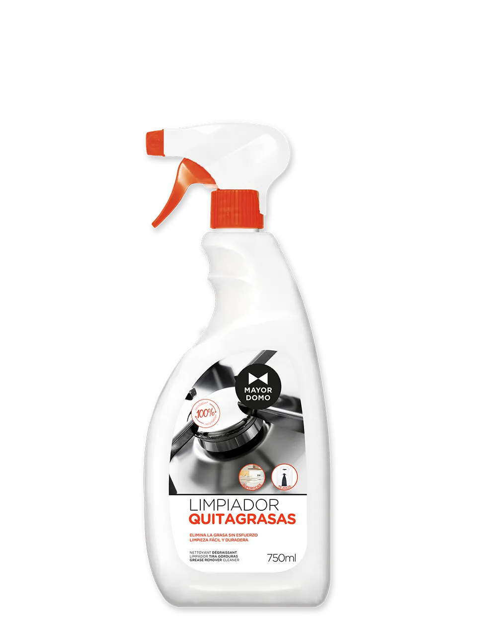 MAYORDOMO QUITAGRASAS PISTOLA 750 ml.