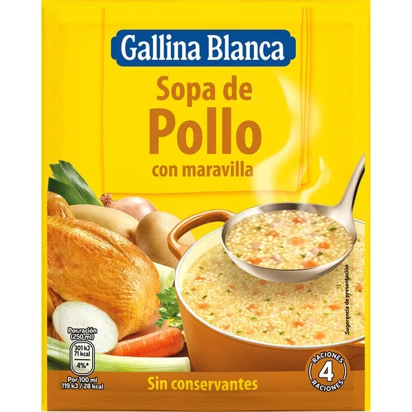 SOPA MARAVILLA SOBRES G.B.