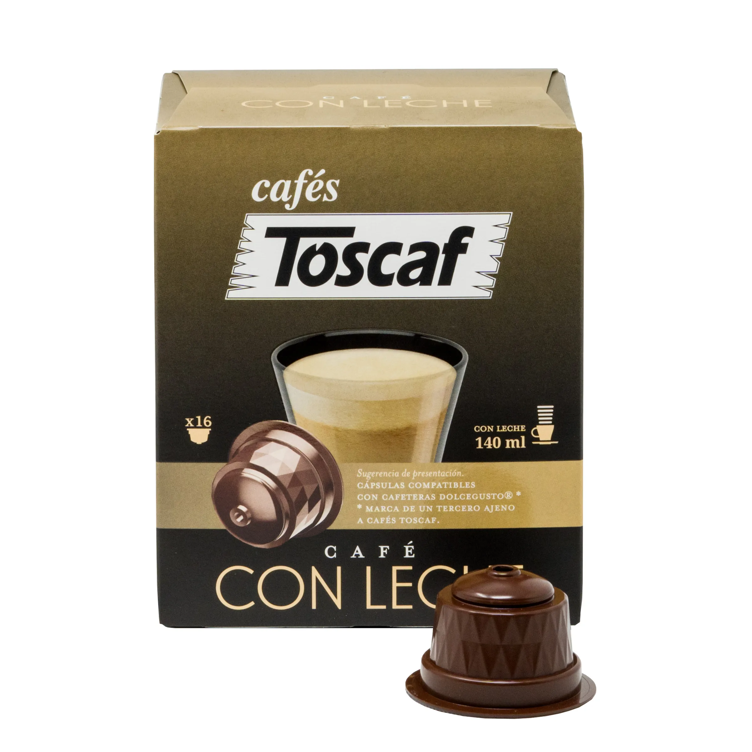 TOSCAF CAPSULAS CAFE CON LECHE