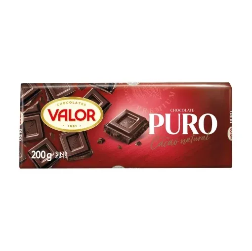VALOR PURO 200 GR CHOCOLATE PASTILLA