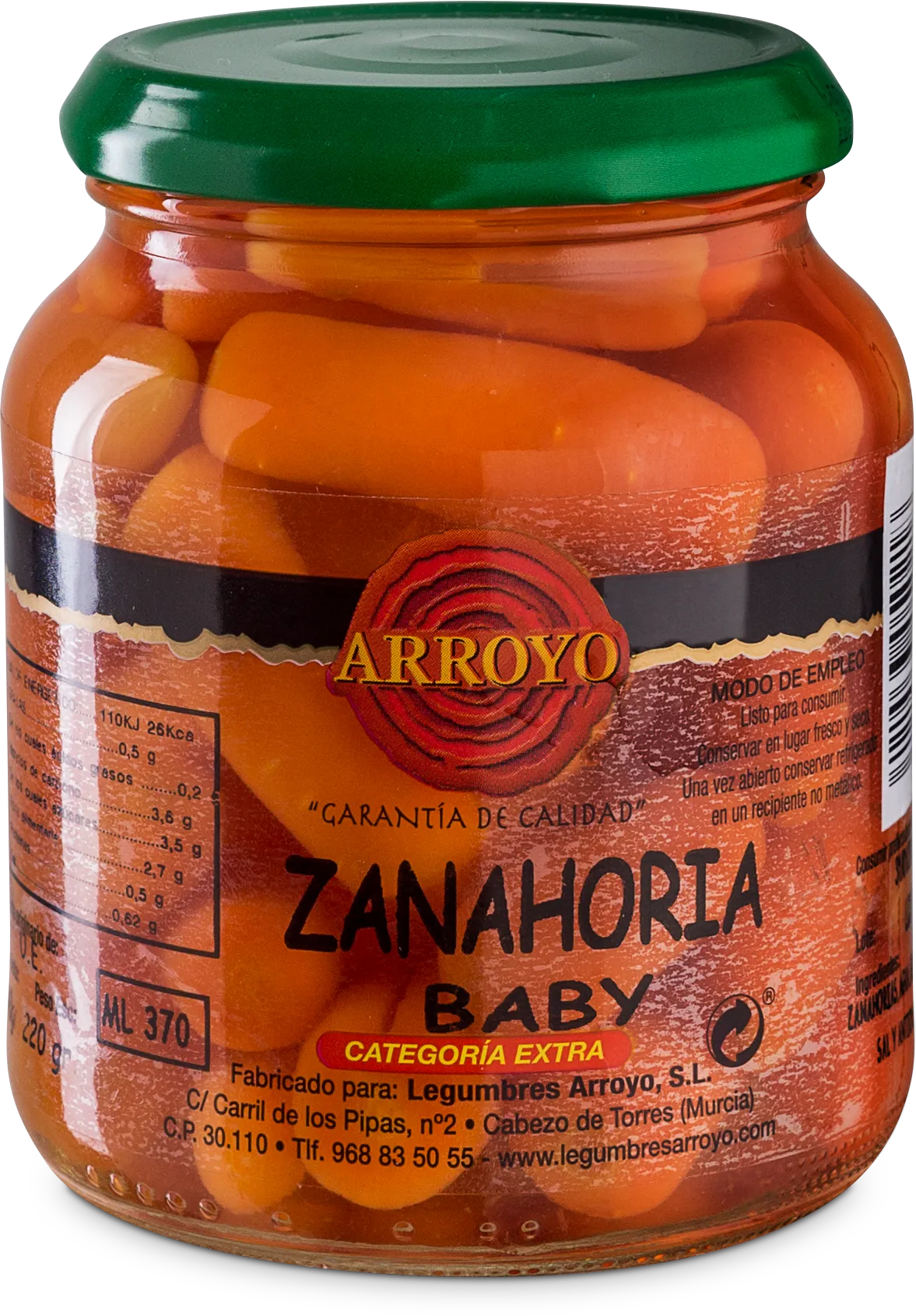 ZANAHORIA ENTERA T-370 ML ARROYO